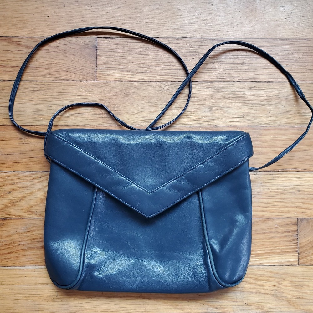 Clemente vintage 70s‎ 80s navy blue shoulder bag purse